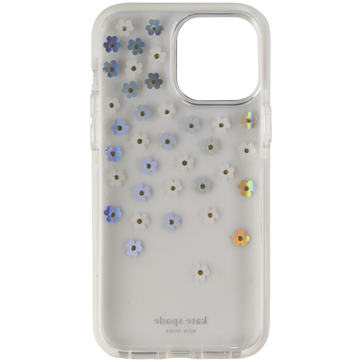 Kate Spade Hardshell Case for iPhone 13 Pro Max - Iridescent Scattered Flowers Cell Phone - Cases, Covers & Skins Kate Spade - Simple Cell Bulk Wholesale Pricing - USA Seller
