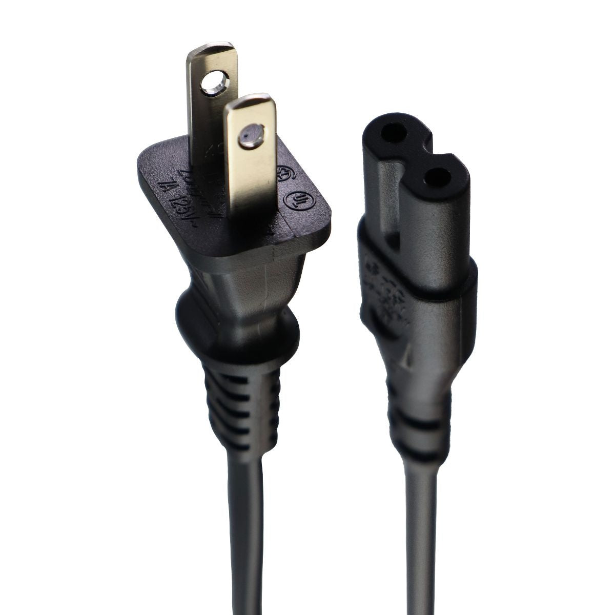 Longwell LS-7J 2 Prong Power Cord for JET - UL Listed - Black Computer/Network - Plugs, Jacks & Wall Plates Longwell - Simple Cell Bulk Wholesale Pricing - USA Seller