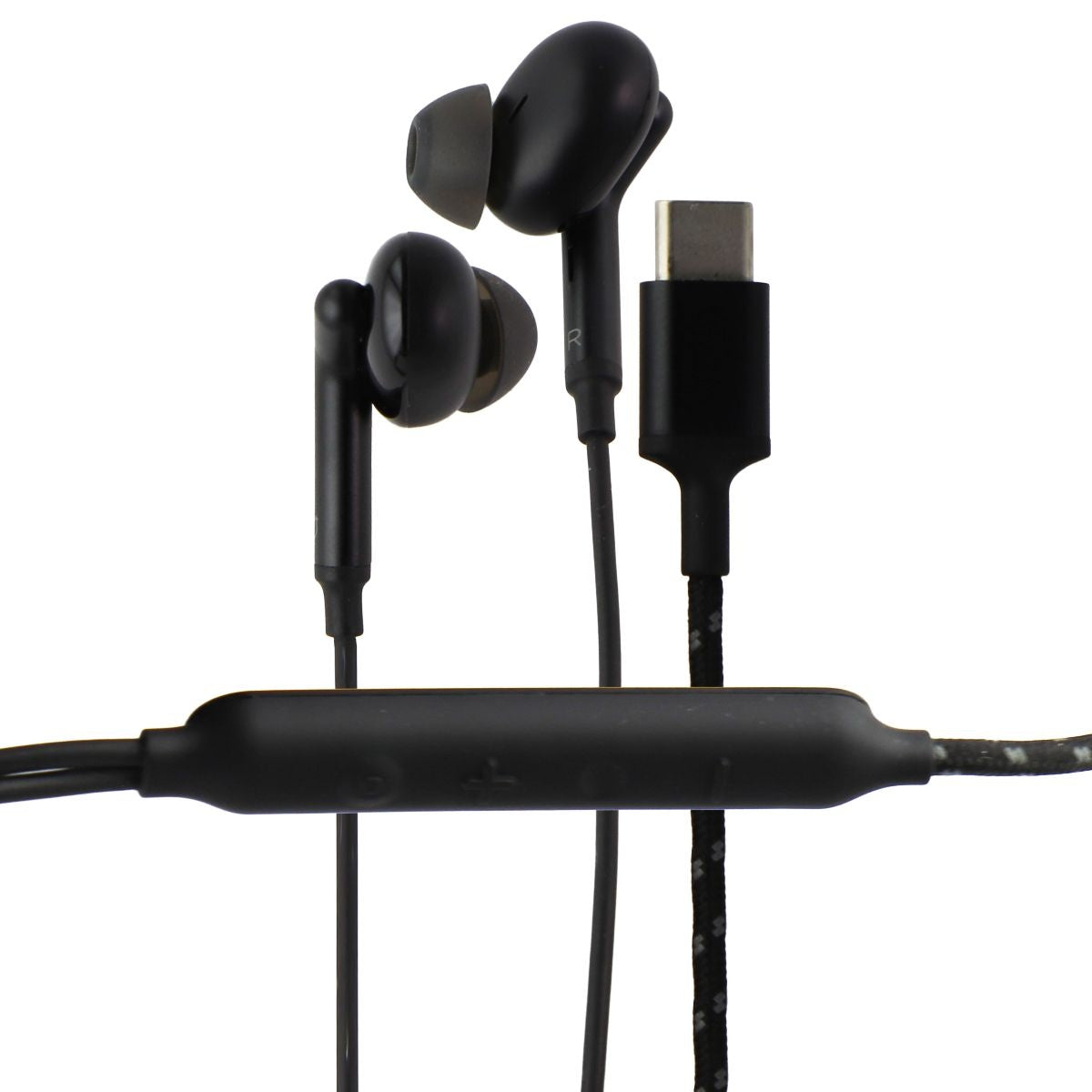 Libratone USB-C In-Ear Wired Earbuds Made for Google Devices - Stormy Black Portable Audio - Headphones Libratone - Simple Cell Bulk Wholesale Pricing - USA Seller