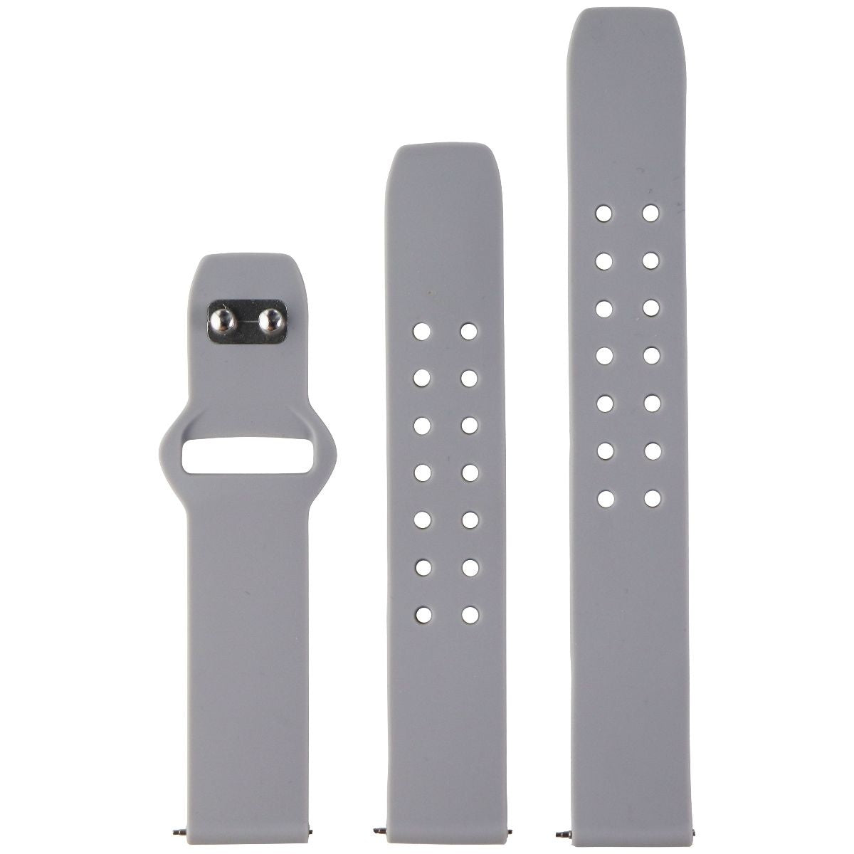 Affinity 20mm Silicone Band for Smartwatches, Watches & Tracking Devices - Gray Smart Watch Accessories - Watch Bands Affinity Bands - Simple Cell Bulk Wholesale Pricing - USA Seller