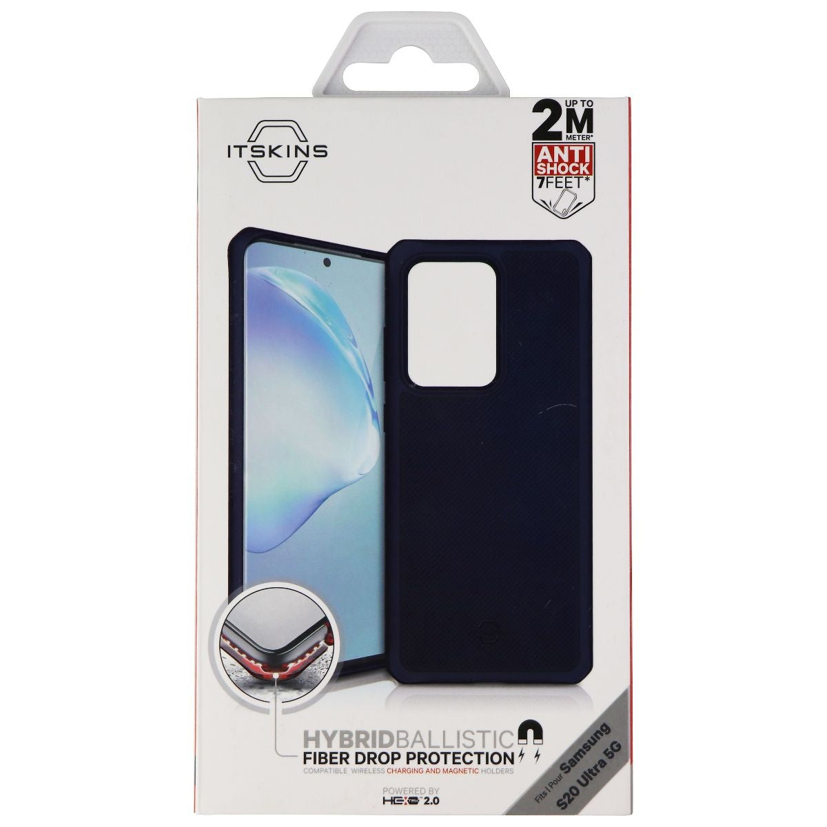 ITSKINS Hybrid Fusion Protective Case for Samsung Galaxy S20 Ultra - Dark Blue Cell Phone - Cases, Covers & Skins ITSKINS - Simple Cell Bulk Wholesale Pricing - USA Seller