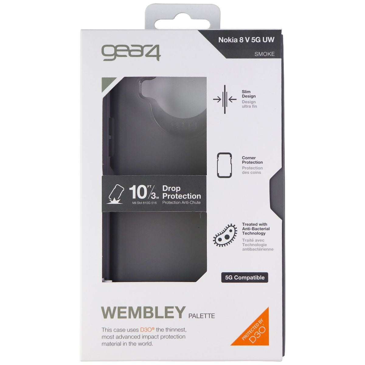 ZAGG Wembley Palette Flexible Case for Nokia 8V 5G UW - Smoke Cell Phone - Cases, Covers & Skins Zagg - Simple Cell Bulk Wholesale Pricing - USA Seller
