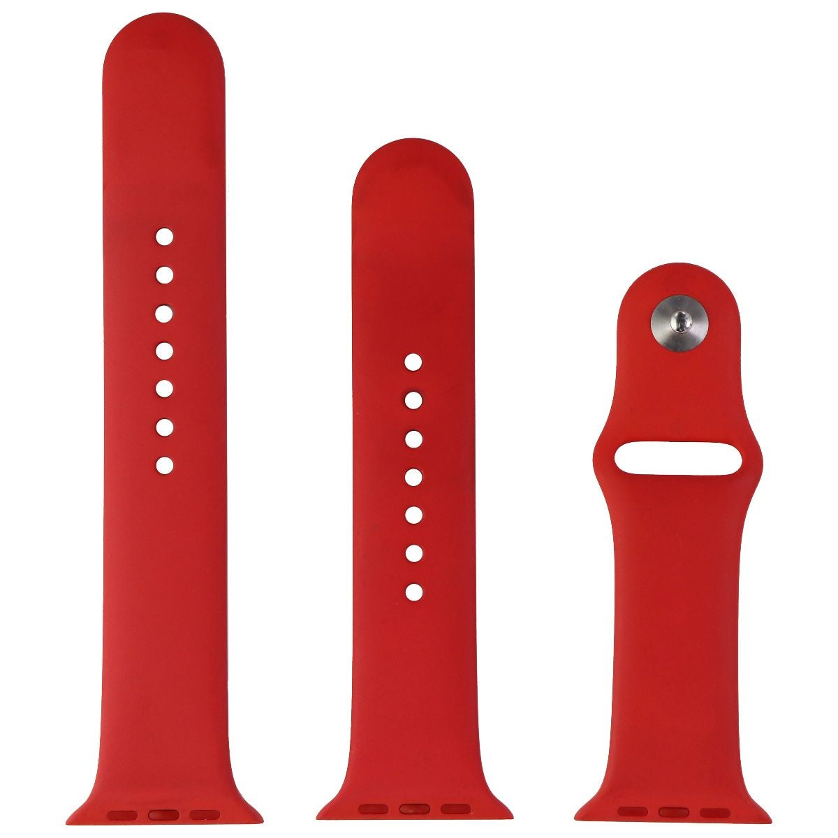 Apple (44mm) Sport Band for Apple Watch 42/44/45mm - (Product) RED/Full Set Smart Watch Accessories - Watch Bands Apple - Simple Cell Bulk Wholesale Pricing - USA Seller