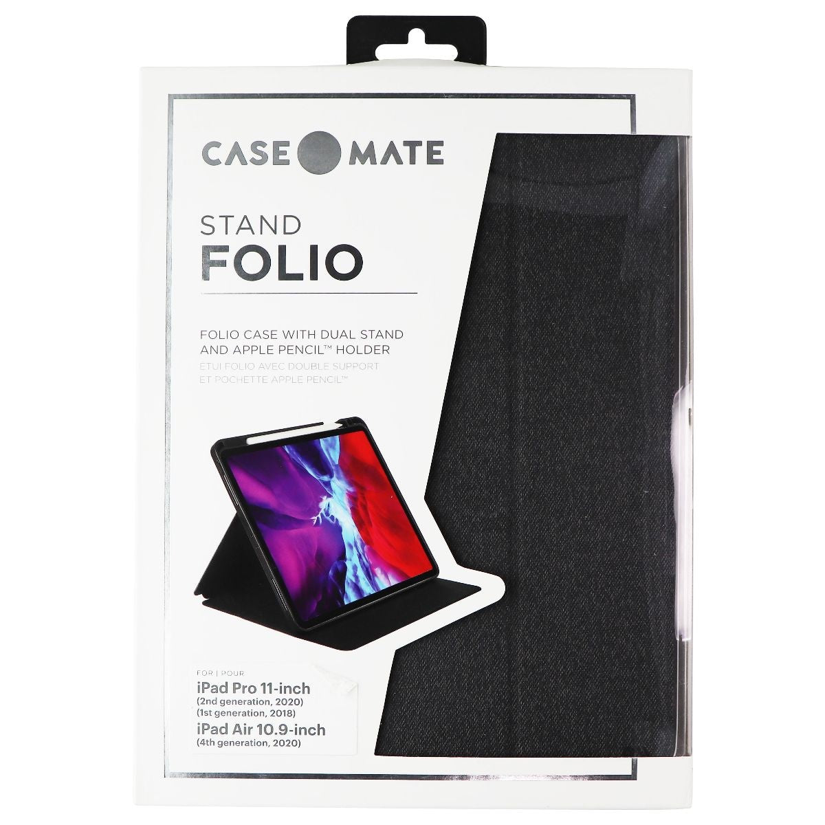 Case-Mate Stand Folio Case for iPad Pro 11-inch/iPad Air 10.9 Inch - Black iPad/Tablet Accessories - Cases, Covers, Keyboard Folios Case-Mate - Simple Cell Bulk Wholesale Pricing - USA Seller