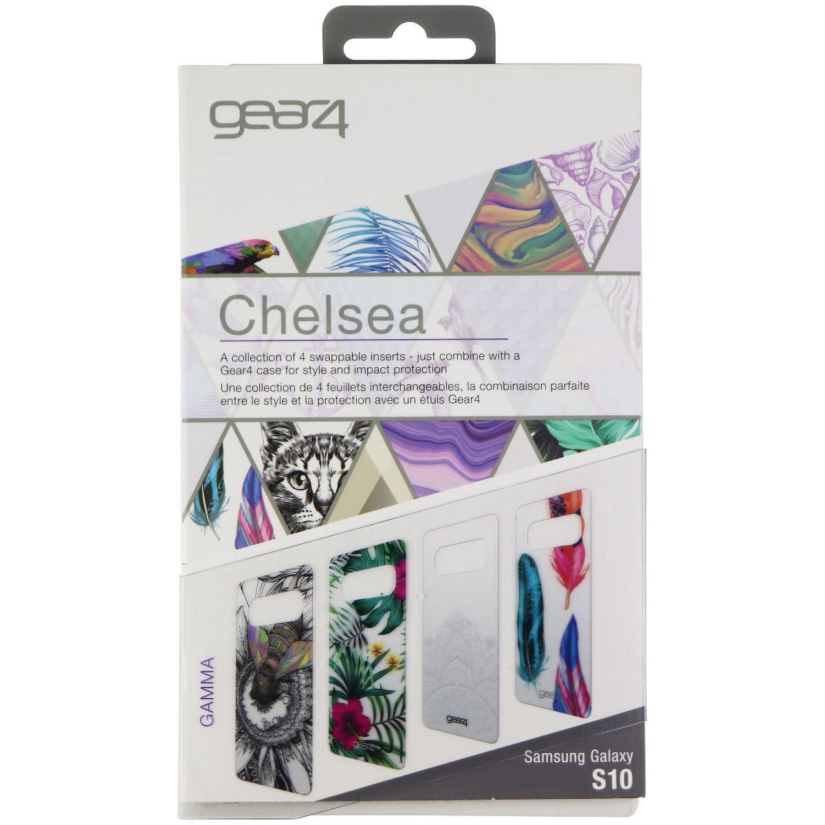 Gear4 Swappable Inserts for Samsung Galaxy S10 Chelsea Cases - Gamma Edition Cell Phone - Cases, Covers & Skins Gear 4 - Simple Cell Bulk Wholesale Pricing - USA Seller