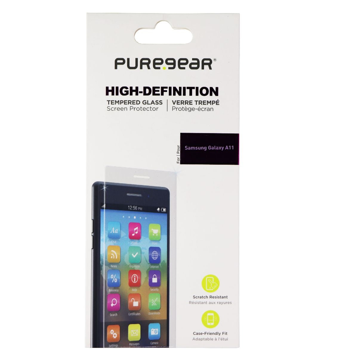 PureGear High-Definition Tempered Glass for Samsung Galaxy A11 - Clear Cell Phone - Screen Protectors PureGear - Simple Cell Bulk Wholesale Pricing - USA Seller