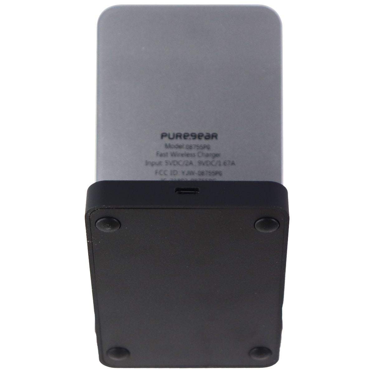 PureGear 7.5/10W 2-Coil Fast Wireless Charging Stand for Qi Devices - Black Cell Phone - Chargers & Cradles PureGear - Simple Cell Bulk Wholesale Pricing - USA Seller