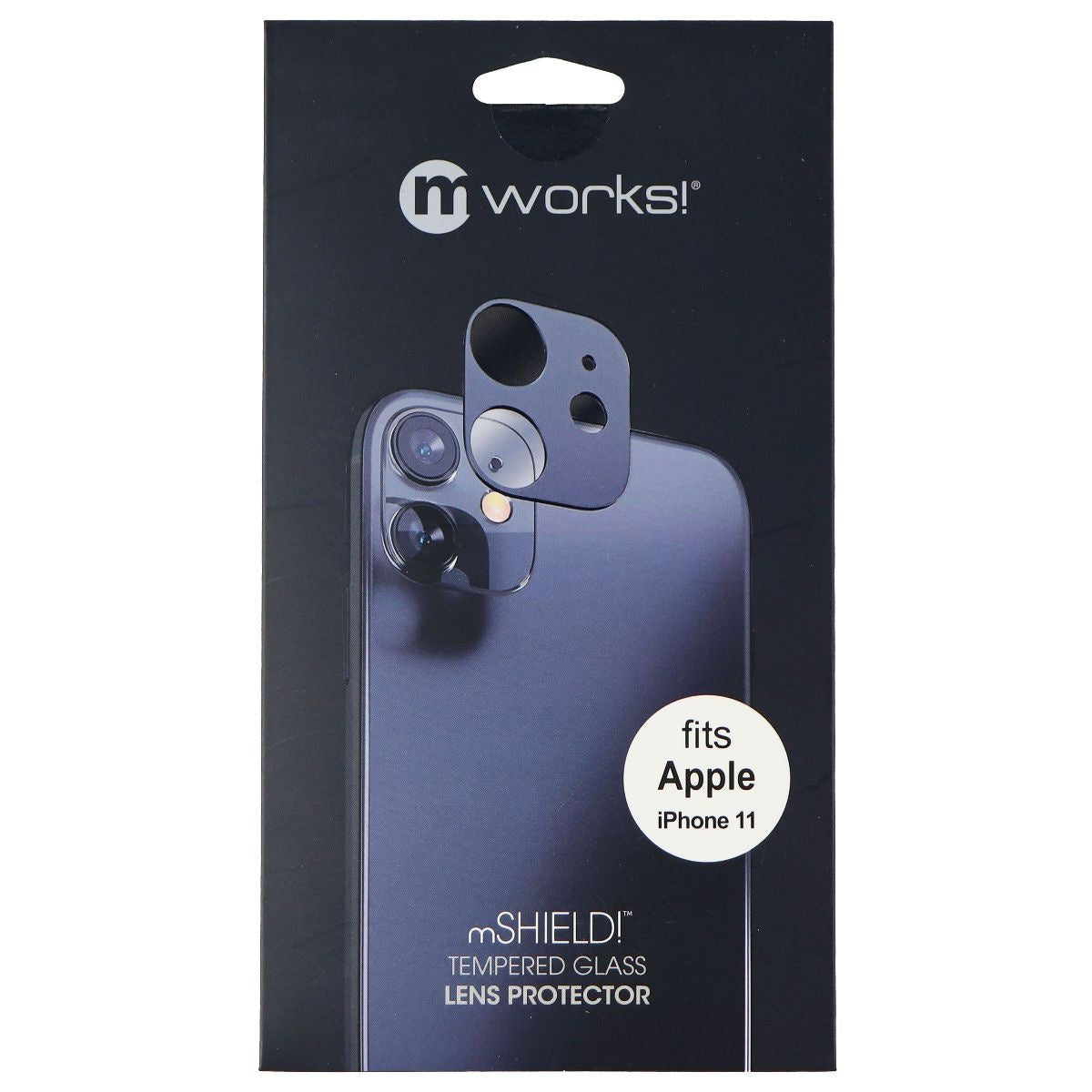 mWorks! mShield Tempered Glass Len Protector for Apple iPhone 11 - Black Cell Phone - Screen Protectors mWorks! - Simple Cell Bulk Wholesale Pricing - USA Seller