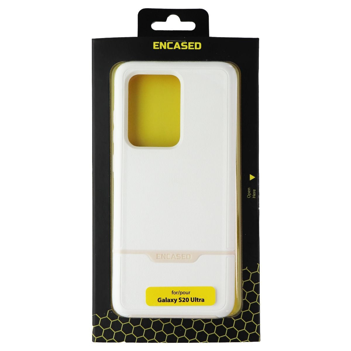 Encased Series Case for Samsung Galaxy S20 Ultra - White/Pink Cell Phone - Cases, Covers & Skins Encased - Simple Cell Bulk Wholesale Pricing - USA Seller
