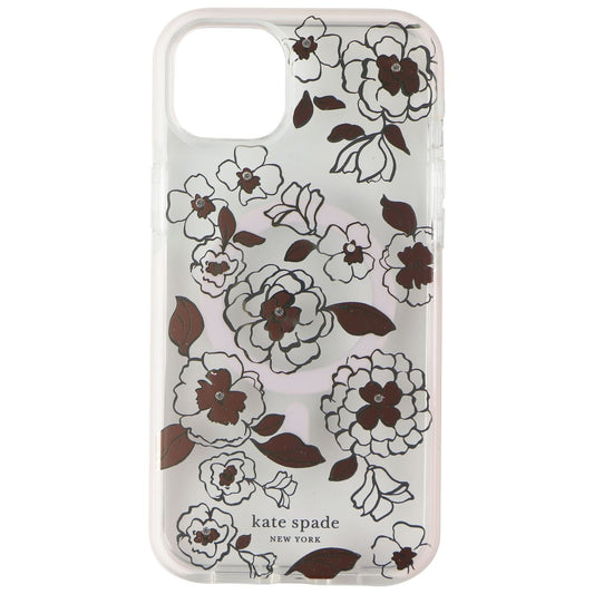 Kate Spade Defensive Case for MagSafe for iPhone 14 Plus - Gold Floral Cell Phone - Cases, Covers & Skins Kate Spade New York - Simple Cell Bulk Wholesale Pricing - USA Seller