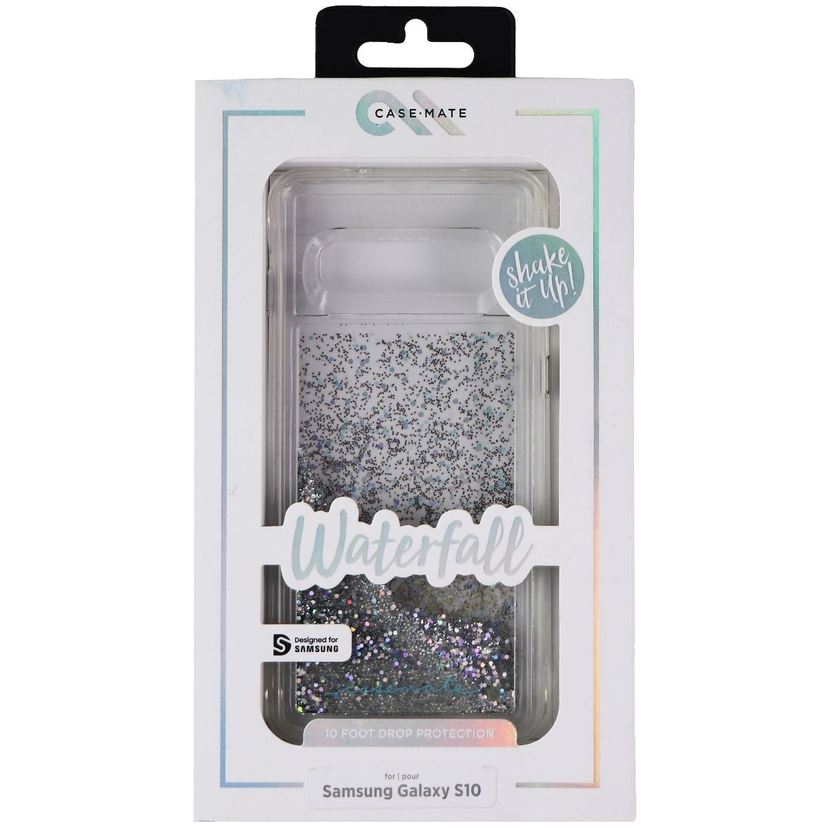 Case-Mate Waterfall Hard Case for Samsung Galaxy S10 - Iridescent Liquid Glitter Cell Phone - Cases, Covers & Skins Case-Mate - Simple Cell Bulk Wholesale Pricing - USA Seller