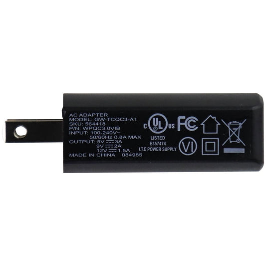 Quick Charge 3.0 Single USB Wall Charger/Adapter - Black (GW-TCQC3-A1) Cell Phone - Chargers & Cradles Unbranded - Simple Cell Bulk Wholesale Pricing - USA Seller
