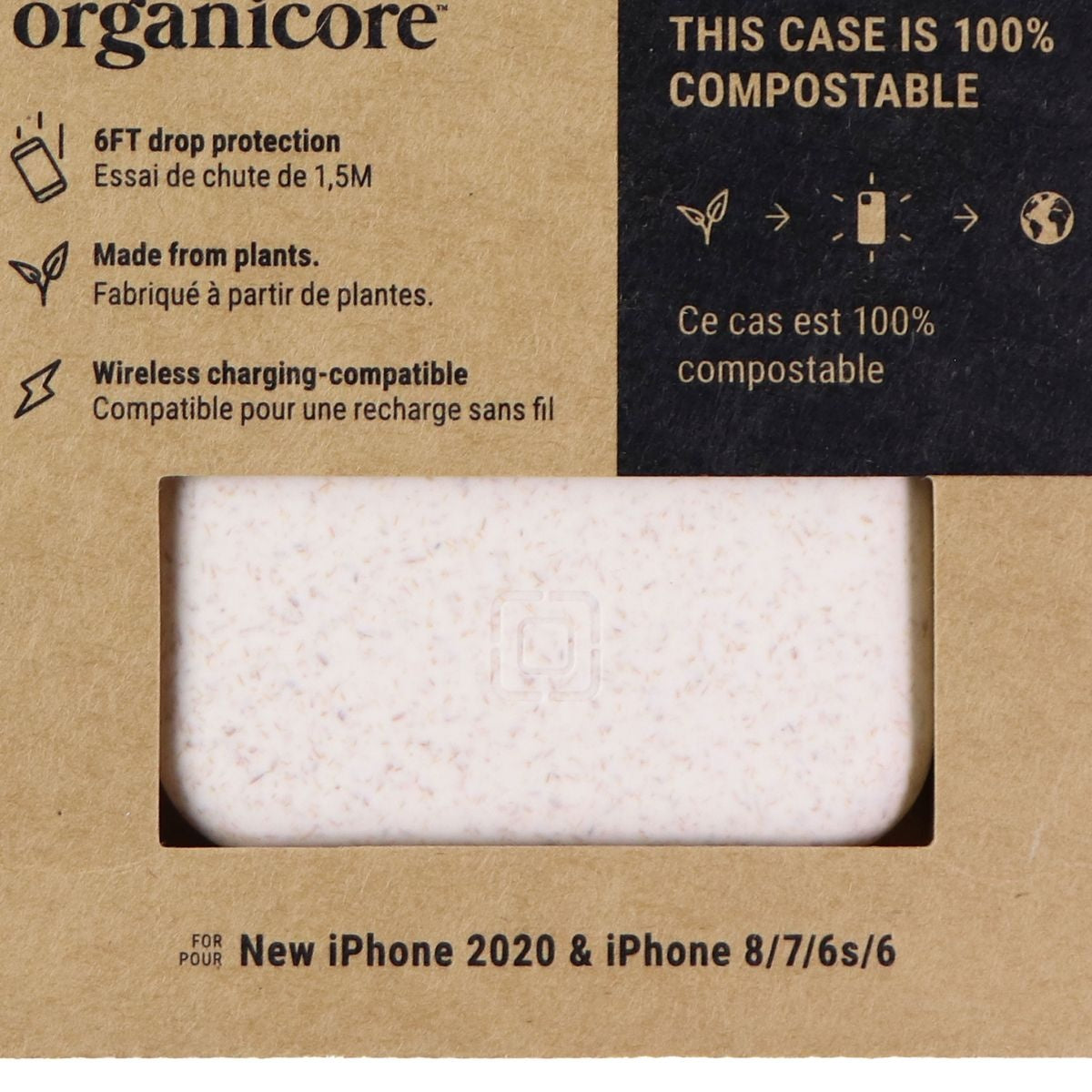 Incipio Organicore Slim Case for Apple iPhone SE (2nd Gen) & 8/7 - Oatmeal Beige Cell Phone - Cases, Covers & Skins Incipio - Simple Cell Bulk Wholesale Pricing - USA Seller