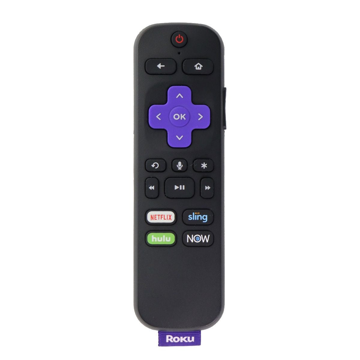 Remote Control RC-AL2 for TVs w/ Nettflix/Sling/Hulu/Now Buttons- Black