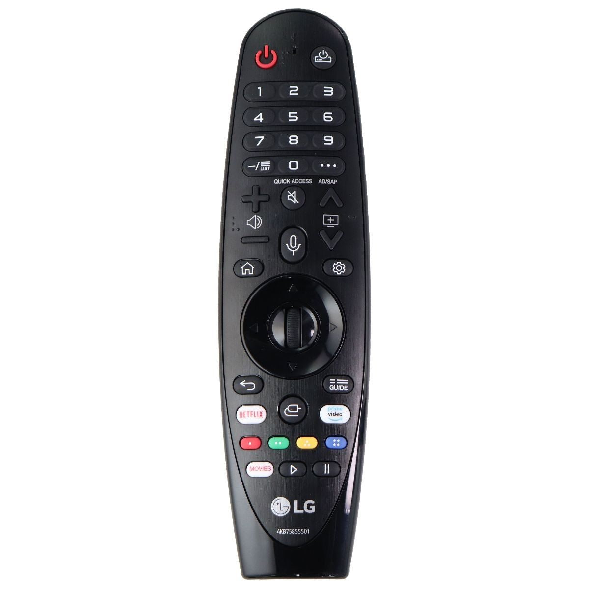 LG Magic Remote (AKB75855501/MR20GA) with Netflix/Prime Keys for TVs - Black TV, Video & Audio Accessories - Remote Controls LG - Simple Cell Bulk Wholesale Pricing - USA Seller