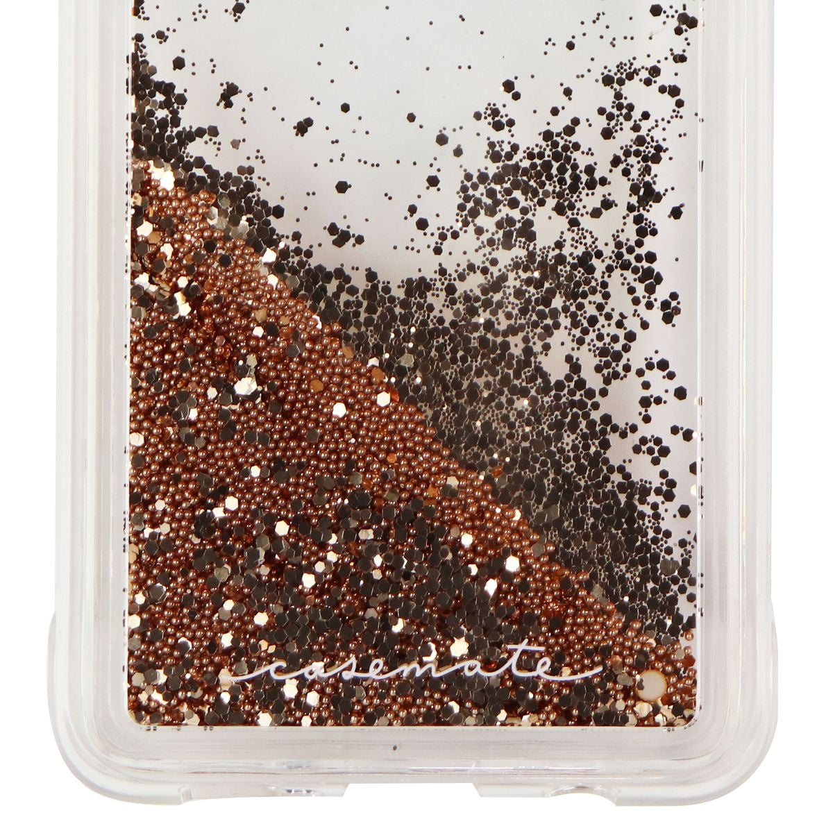 Case-Mate Waterfall Series Liquid Glitter Case for Galaxy (S10+) - Clear/Gold Cell Phone - Cases, Covers & Skins Case-Mate - Simple Cell Bulk Wholesale Pricing - USA Seller