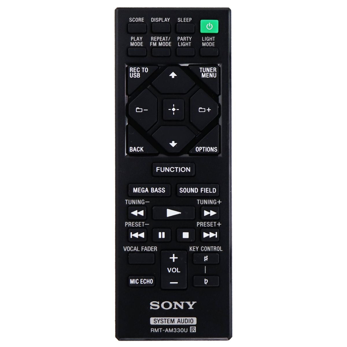 Sony Remote (RMT-AM330U) for Select Sony Hi-Fi Home Audio Systems - Black TV, Video & Audio Accessories - Remote Controls Sony - Simple Cell Bulk Wholesale Pricing - USA Seller