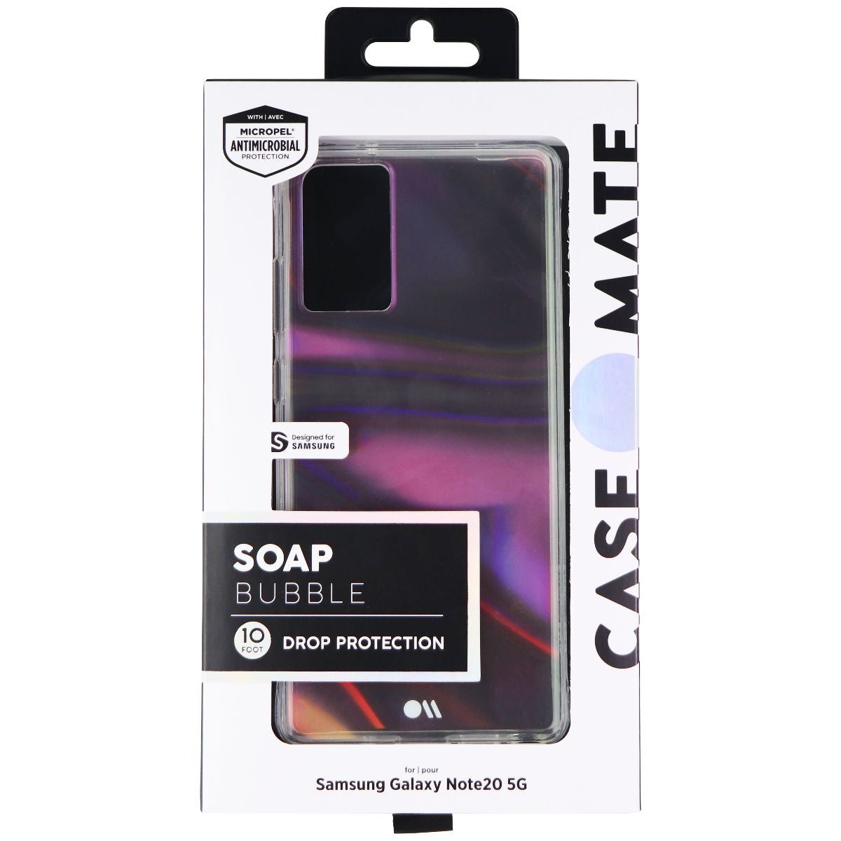 Case-Mate Soap Bubble Series Hard Case for Samsung Galaxy Note20 5G - Iridescent Cell Phone - Cases, Covers & Skins Case-Mate - Simple Cell Bulk Wholesale Pricing - USA Seller