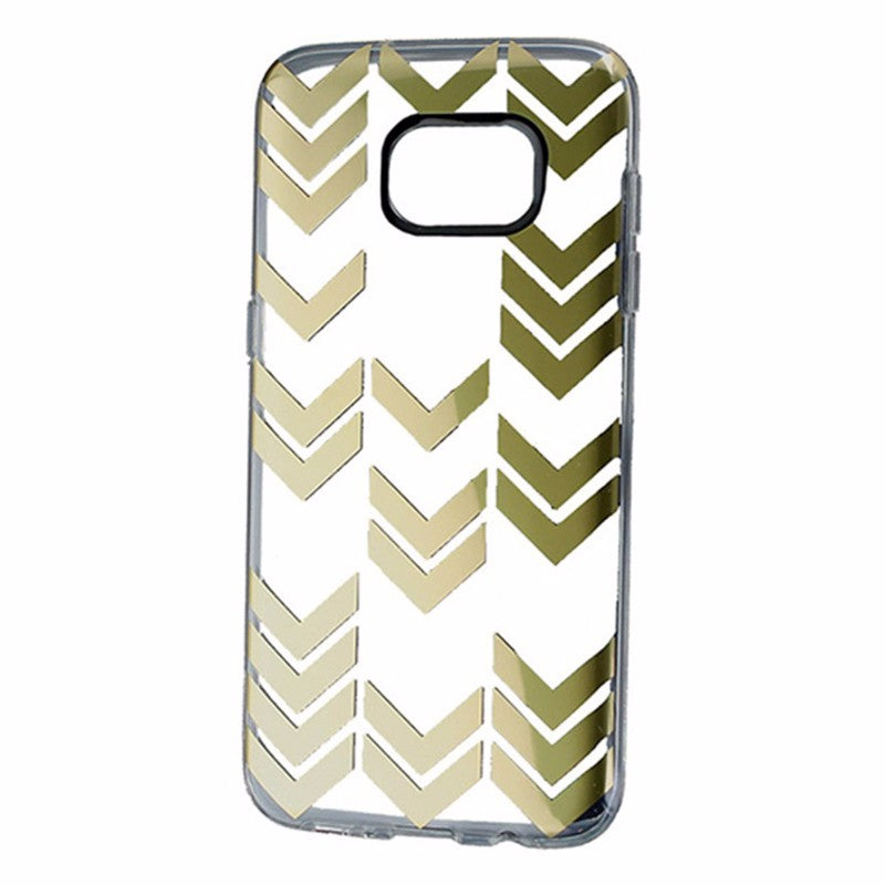 Incipio Design Series Hybrid Case for Samsung Galaxy S7 Edge - Clear/Gold Arrows Cell Phone - Cases, Covers & Skins Incipio - Simple Cell Bulk Wholesale Pricing - USA Seller