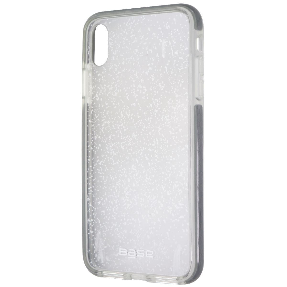 Base Border Line Series Case for Apple iPhone Xs Max - Clear/Gray Specks Cell Phone - Cases, Covers & Skins Base - Simple Cell Bulk Wholesale Pricing - USA Seller