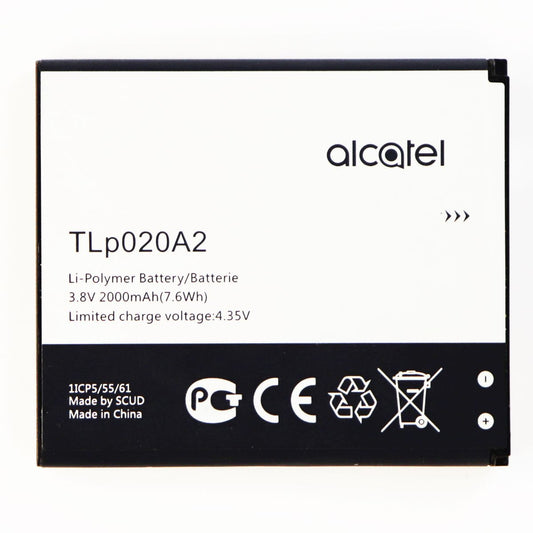 Alcatel Li-Polymer 2000mAh OEM Battery (TLp020A2) 3.8V OneTouch POP S3 STAR A845