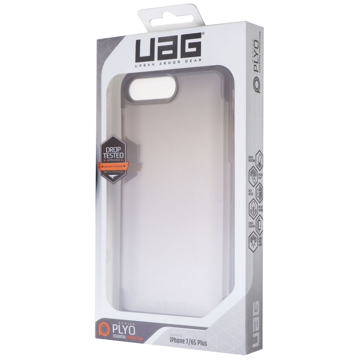 UAG Plyo Series Case for Apple iPhone 8 Plus / 7 Plus / 6s Plus - Ash/Black Cell Phone - Cases, Covers & Skins Urban Armor Gear - Simple Cell Bulk Wholesale Pricing - USA Seller