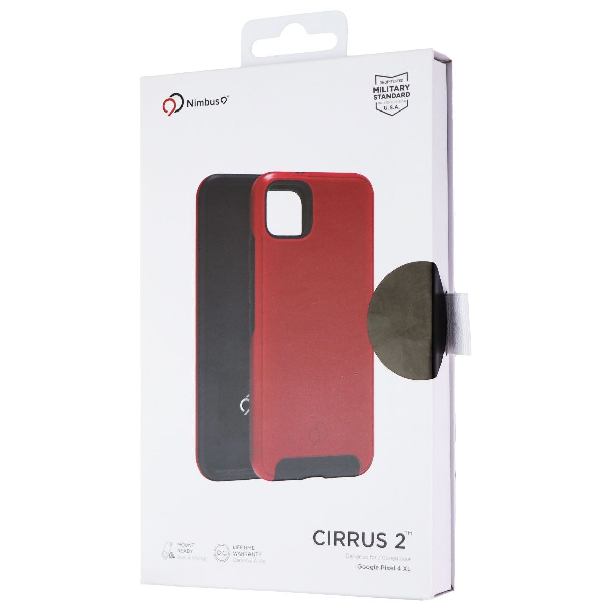 Nimbus9 Cirrus 2 Series Dual Layer Case for Google Pixel 4 XL - Red/Black Cell Phone - Cases, Covers & Skins Nimbus9 - Simple Cell Bulk Wholesale Pricing - USA Seller