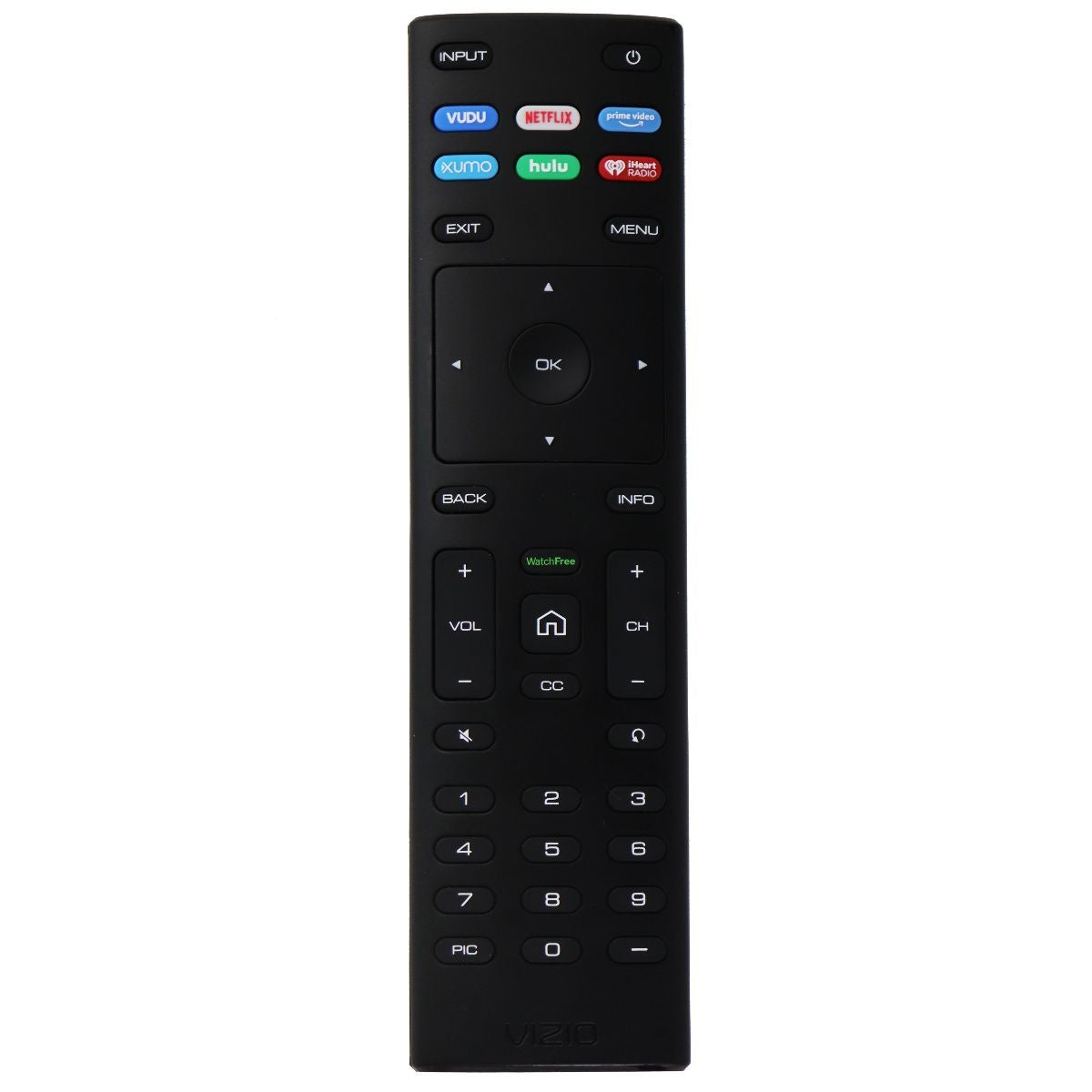 Vizio Remote Control (XRT136) with Vudu/Netflix/Prime Video Hotkeys - Black TV, Video & Audio Accessories - Remote Controls Vizio - Simple Cell Bulk Wholesale Pricing - USA Seller