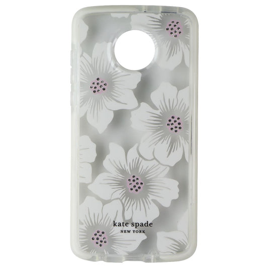 Kate Spade New York Defensive Hardshell Case for Moto Z4 - Hollyhock Floral Cell Phone - Cases, Covers & Skins Kate Spade - Simple Cell Bulk Wholesale Pricing - USA Seller