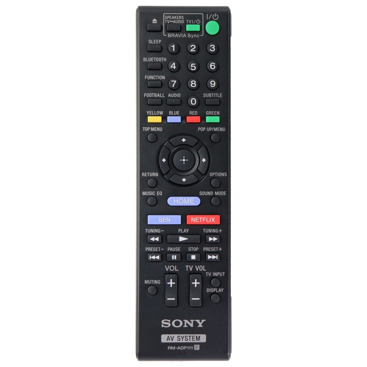 Sony Remote (RM-ADP111) for Select Sony Blu-Ray Home Theater Systems - Black TV, Video & Audio Accessories - Remote Controls Sony - Simple Cell Bulk Wholesale Pricing - USA Seller