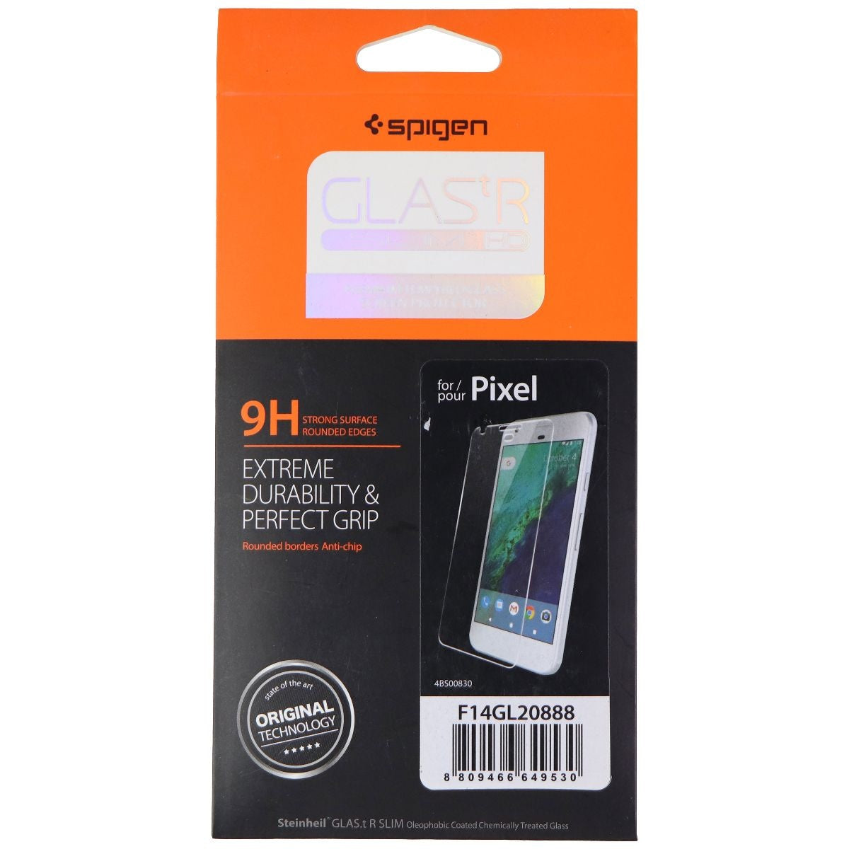 Spigen (GLAS.t R Slim HD) Screen Protector for Google Pixel (1st Gen) - Clear Cell Phone - Screen Protectors Spigen - Simple Cell Bulk Wholesale Pricing - USA Seller