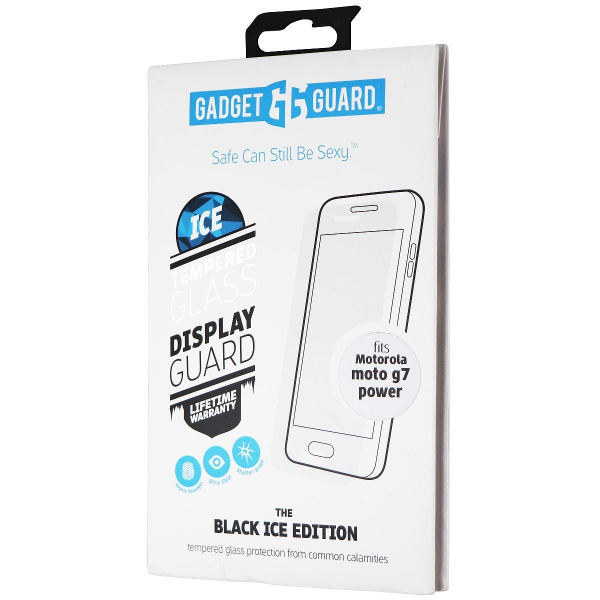 Gadget Guard Black Ice Tempered Glass for Motorola Moto G7 Power - Clear Cell Phone - Screen Protectors Gadget Guard - Simple Cell Bulk Wholesale Pricing - USA Seller