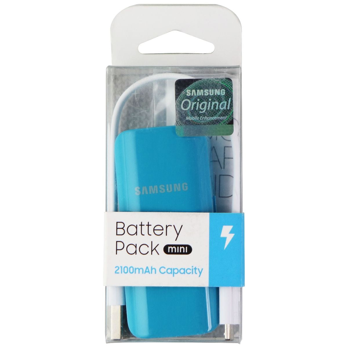 Samsung 2,100mAh Battery Pack mini Portable USB Charger - Blue (EB-PJ200BLEGUS) Cell Phone - Chargers & Cradles Samsung - Simple Cell Bulk Wholesale Pricing - USA Seller