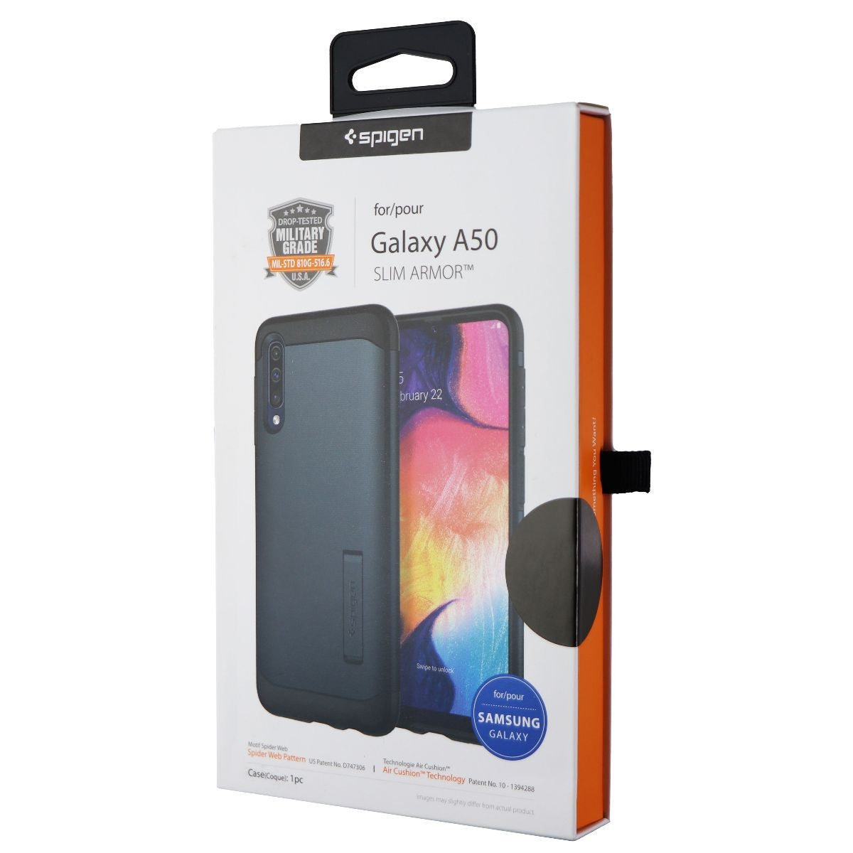 Spigen Slim Armor Dual Layer Case for Samsung Galaxy A50 - Metal Slate Cell Phone - Cases, Covers & Skins Spigen - Simple Cell Bulk Wholesale Pricing - USA Seller