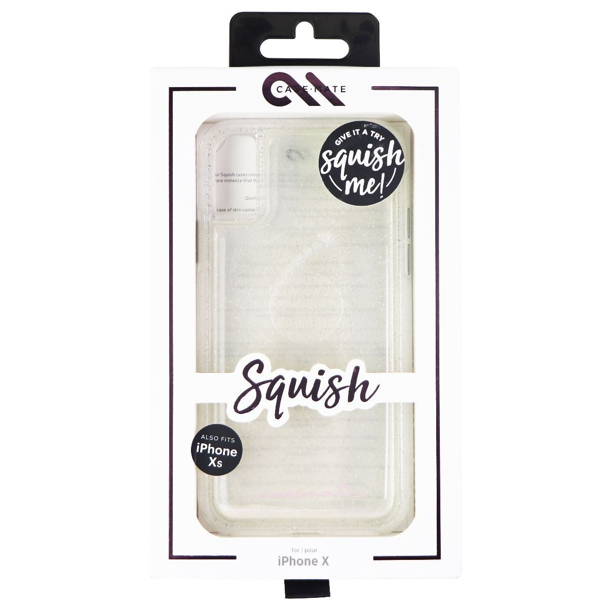 Case-Mate Squish Series Liquid Case for Apple iPhone Xs/X - Clear/Iridescent Cell Phone - Cases, Covers & Skins Case-Mate - Simple Cell Bulk Wholesale Pricing - USA Seller