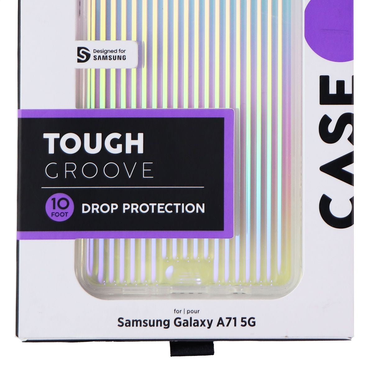 Case-Mate Tough Groove Hard Case for Samsung Galaxy A71 5G - Iridescent Cell Phone - Cases, Covers & Skins Case-Mate - Simple Cell Bulk Wholesale Pricing - USA Seller