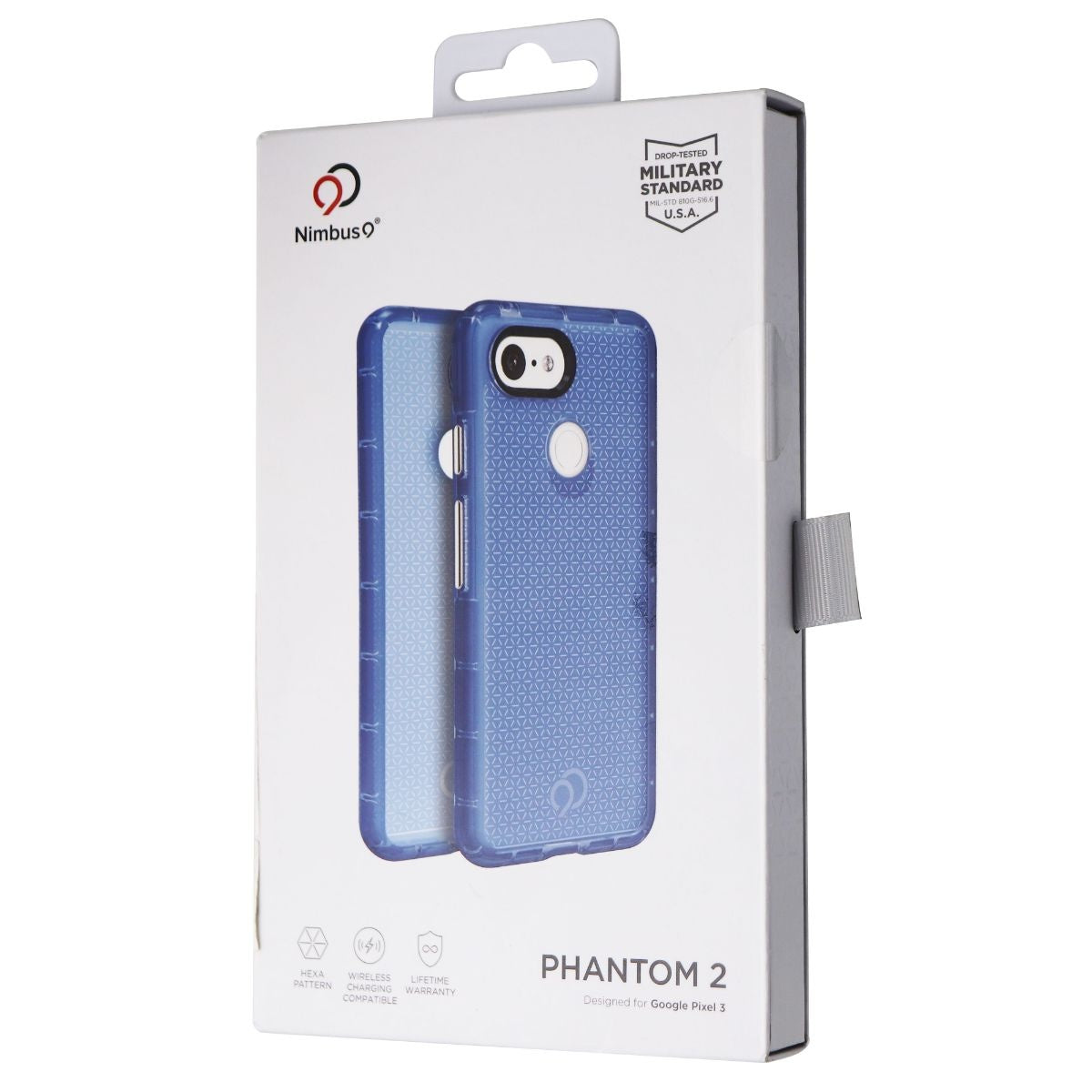 Nimbus9 Phantom 2 Slim Protective Gel Case for Google Pixel 3 - Pacific Blue Cell Phone - Cases, Covers & Skins Nimbus9 - Simple Cell Bulk Wholesale Pricing - USA Seller