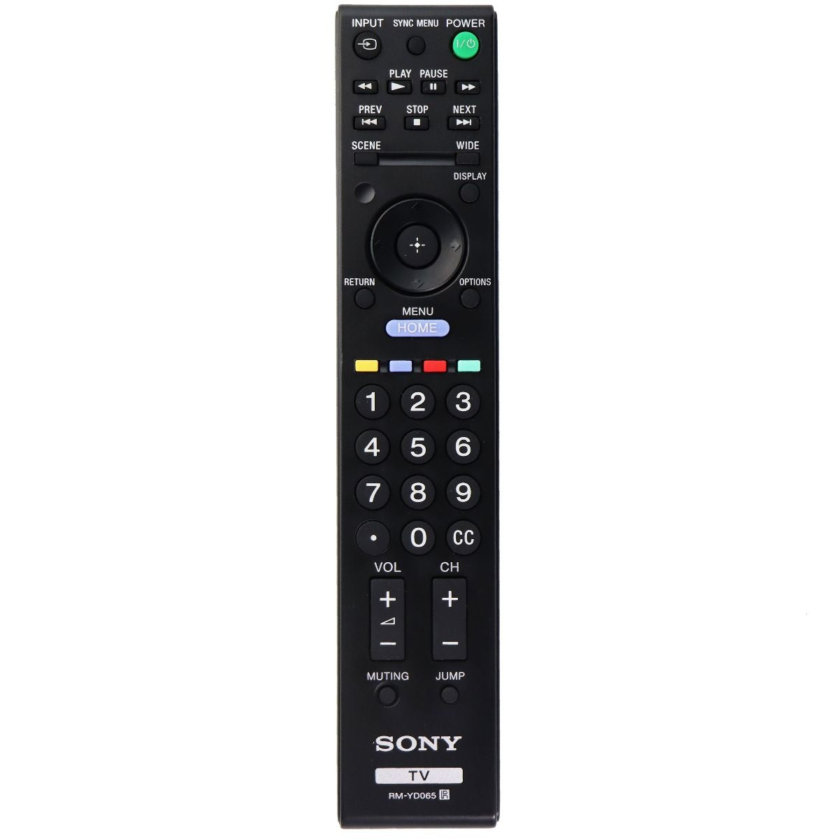 Sony TV Remote Control - Black OEM (RM-YD065)