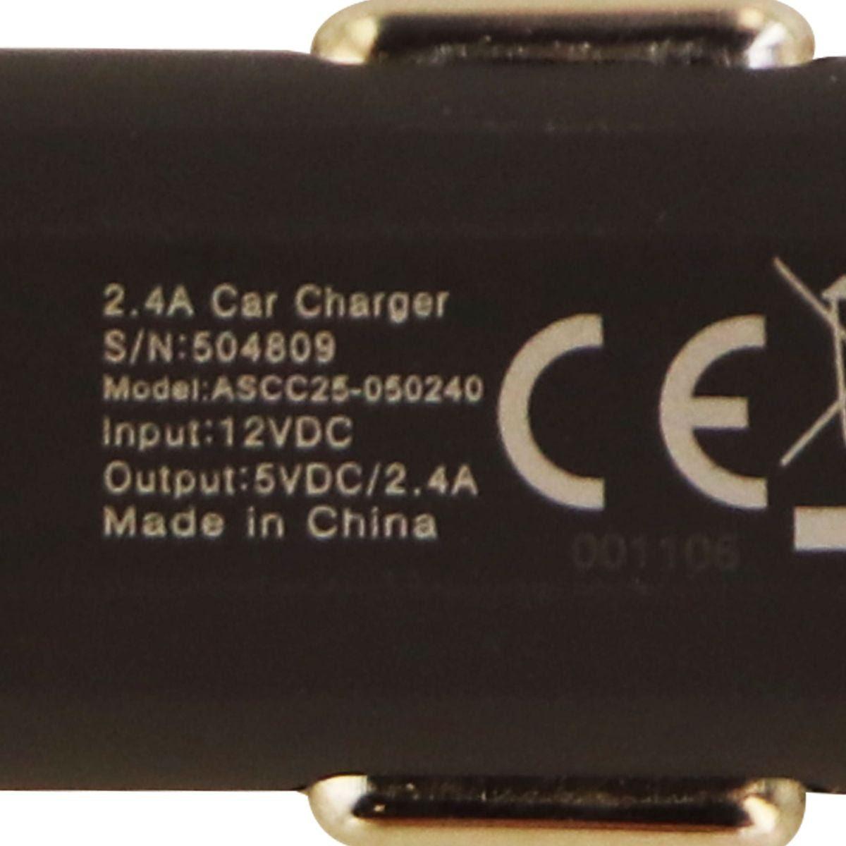 Ventev 2.4-Amp Car Charger Adapter Single USB Port - Matte Gray