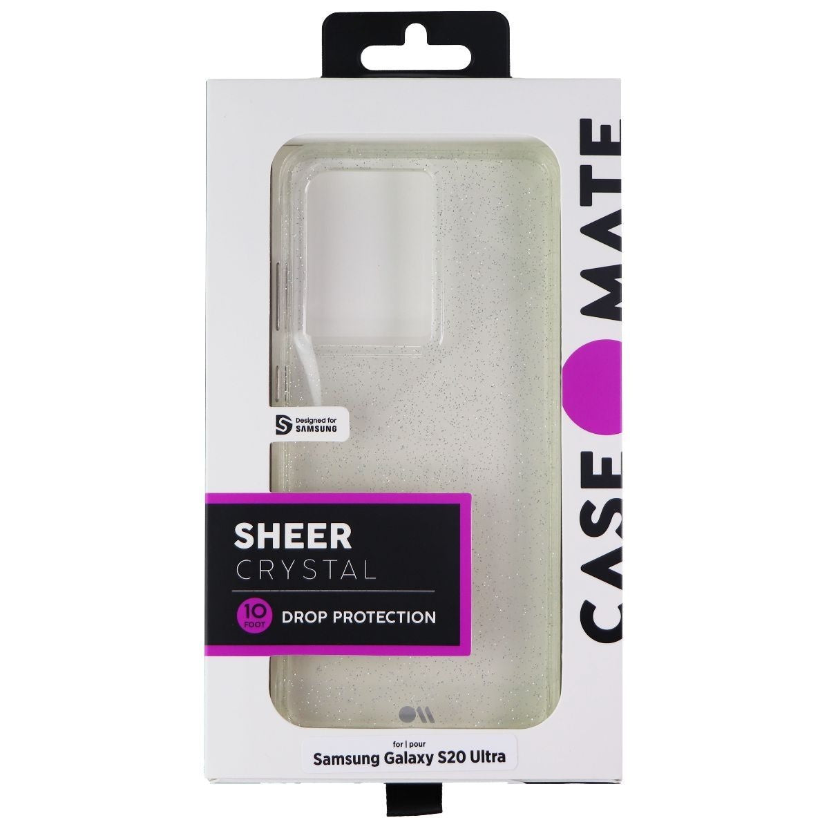 Case-Mate Sheer Crystal Case for Samsung Galaxy S20 Ultra (5G) - Clear/Glitter Cell Phone - Cases, Covers & Skins Case-Mate - Simple Cell Bulk Wholesale Pricing - USA Seller