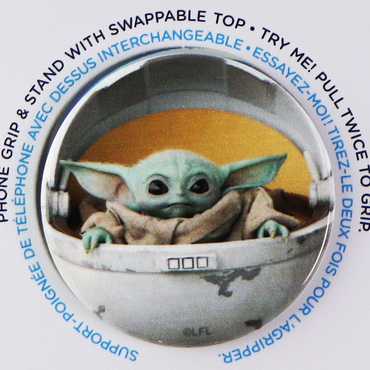PopSockets PopGrip Swappable Grip - Star Wars - Baby Yoda / The Child Pod Cell Phone - Mounts & Holders PopSockets - Simple Cell Bulk Wholesale Pricing - USA Seller
