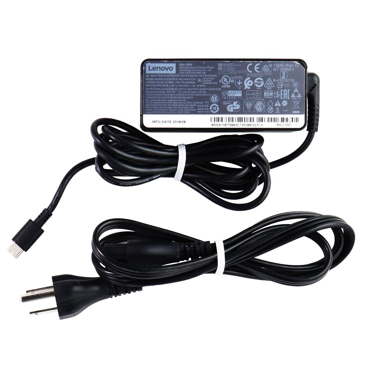 Lenovo 45W AC Adapter OEM Wall Charger/Power Supply (ADLX45YCC3A) Computer Accessories - Laptop Power Adapters/Chargers Lenovo - Simple Cell Bulk Wholesale Pricing - USA Seller