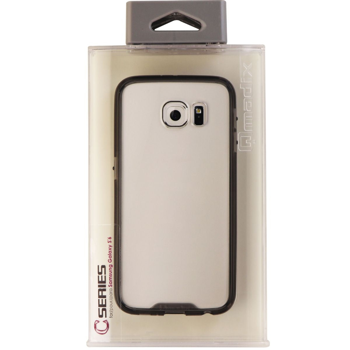 Qmadix C-Series Hybrid Hard Case for Samsung Galaxy S6 - Clear/Smoke Tint Cell Phone - Cases, Covers & Skins Qmadix - Simple Cell Bulk Wholesale Pricing - USA Seller
