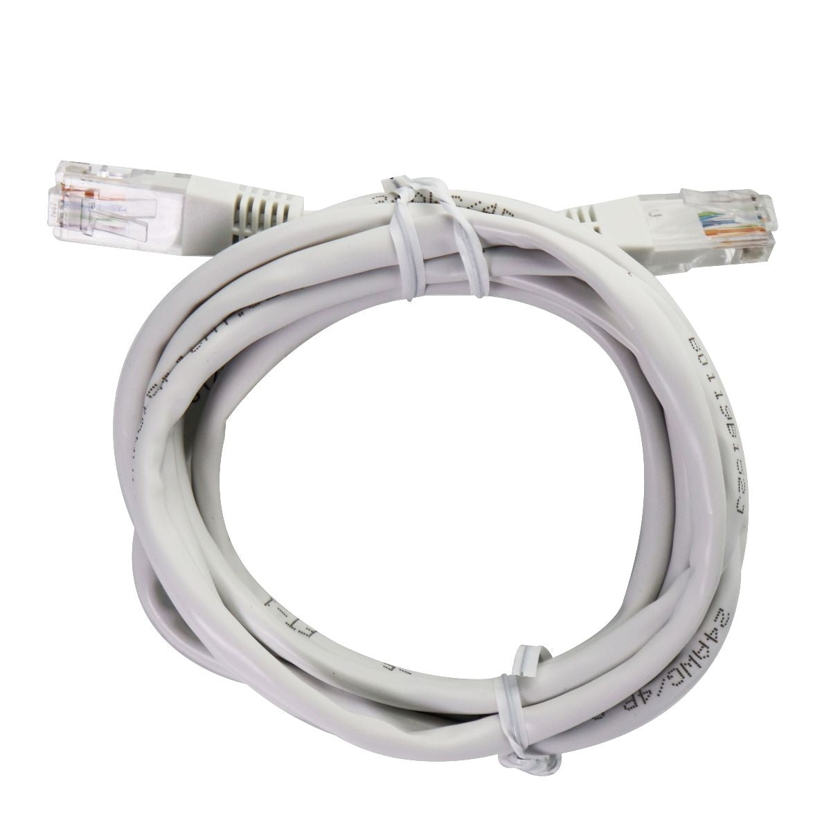 6.5-Foot CAT 5E Ethernet Patch Cable (24-AWG) - White Computer/Network - Ethernet Cables (RJ-45, 8P8C) Unbranded - Simple Cell Bulk Wholesale Pricing - USA Seller