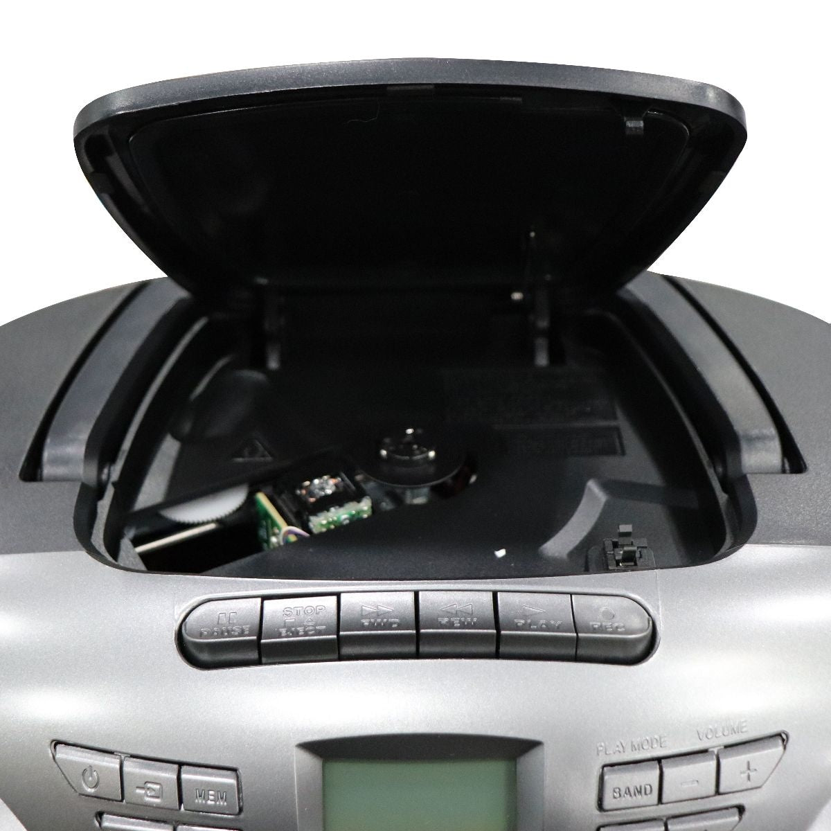 Insignia - AM/FM Radio Portable CD Boombox with Bluetooth - Silver/Black Portable Audio & Headphones - Portable Stereos, Boomboxes Insignia - Simple Cell Bulk Wholesale Pricing - USA Seller