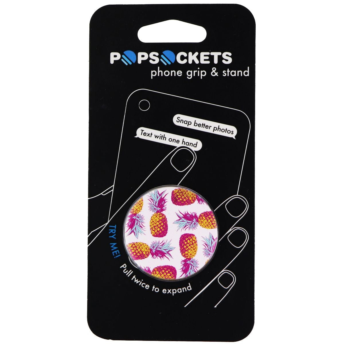 Popsockets Phone Grip & Stand for Smartphones - Pineapple Modernist Cell Phone - Mounts & Holders PopSockets - Simple Cell Bulk Wholesale Pricing - USA Seller