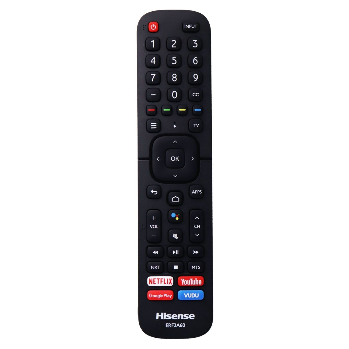 Hisense Remote Control (ERF2A60) for Select Hisense TVs - Black TV, Video & Audio Accessories - Remote Controls Hisense - Simple Cell Bulk Wholesale Pricing - USA Seller