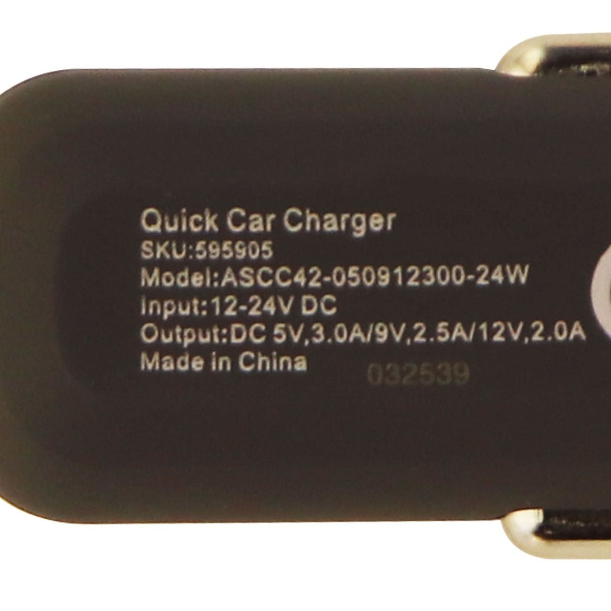 Ventev Qualcomm 3.0 Quick Charge Car Charger Adapter Single USB - Gray Cell Phone - Chargers & Cradles Ventev - Simple Cell Bulk Wholesale Pricing - USA Seller