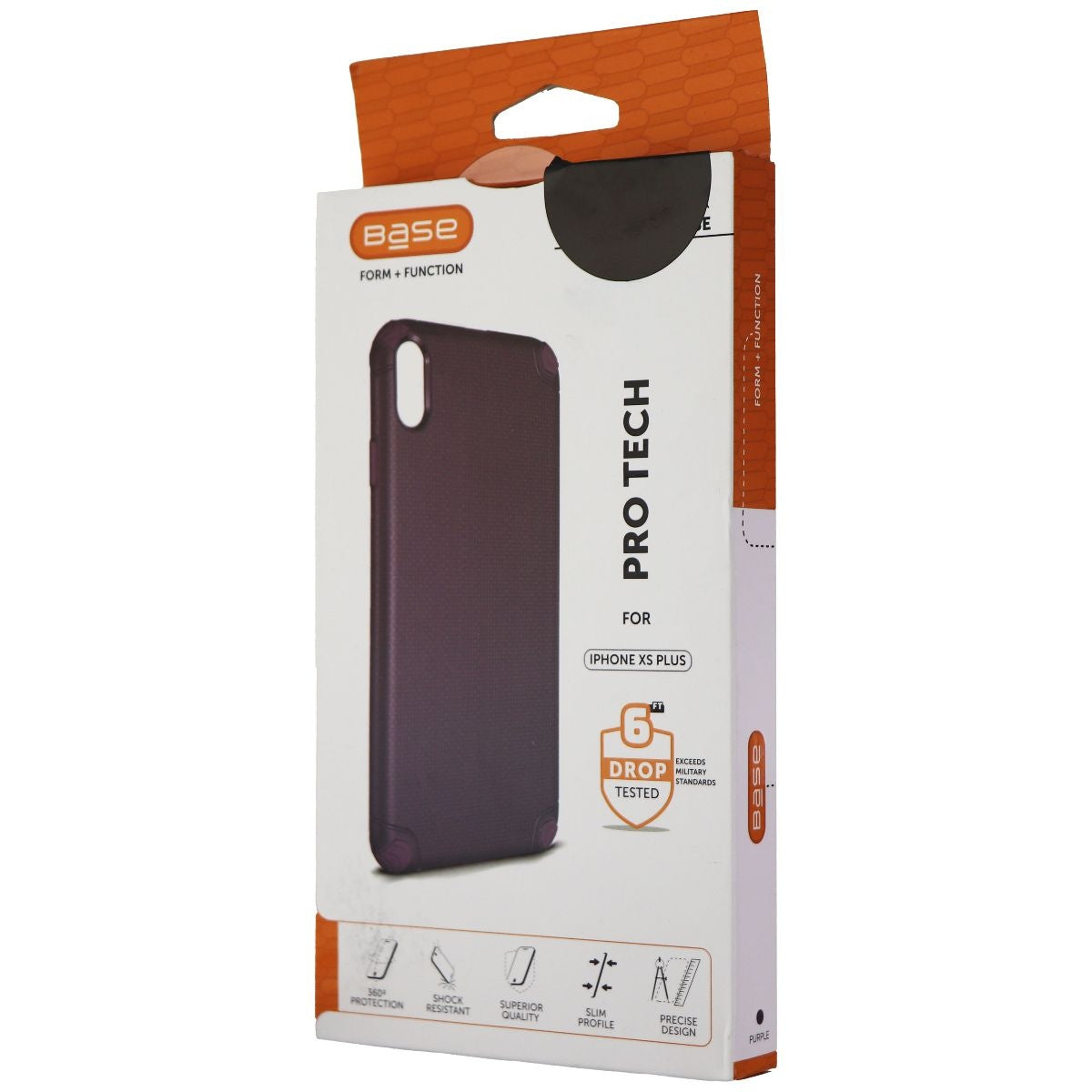 Base Pro Tech Rugged Armor Protective Case for iPhone XS Max - Purple Cell Phone - Cases, Covers & Skins Base - Simple Cell Bulk Wholesale Pricing - USA Seller