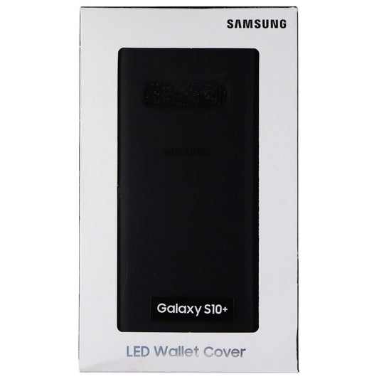 Samsung LED Folio Wallet Case for Samsung Galaxy (S10+) - Black Cell Phone - Cases, Covers & Skins Samsung - Simple Cell Bulk Wholesale Pricing - USA Seller
